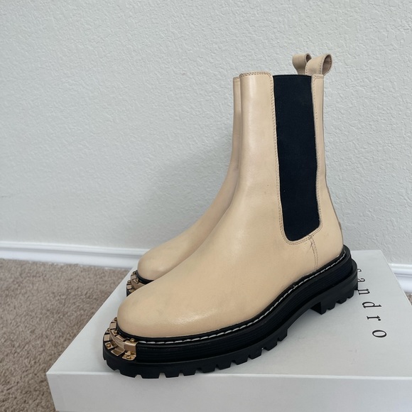 Sandro Boots. Beige color. EU39, US 7.5. Absolutely new one - Picture 3 of 3